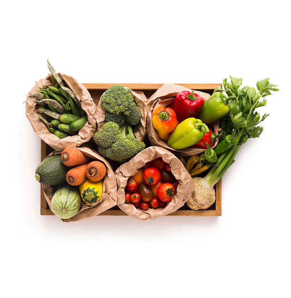 Seasonal vegetable box